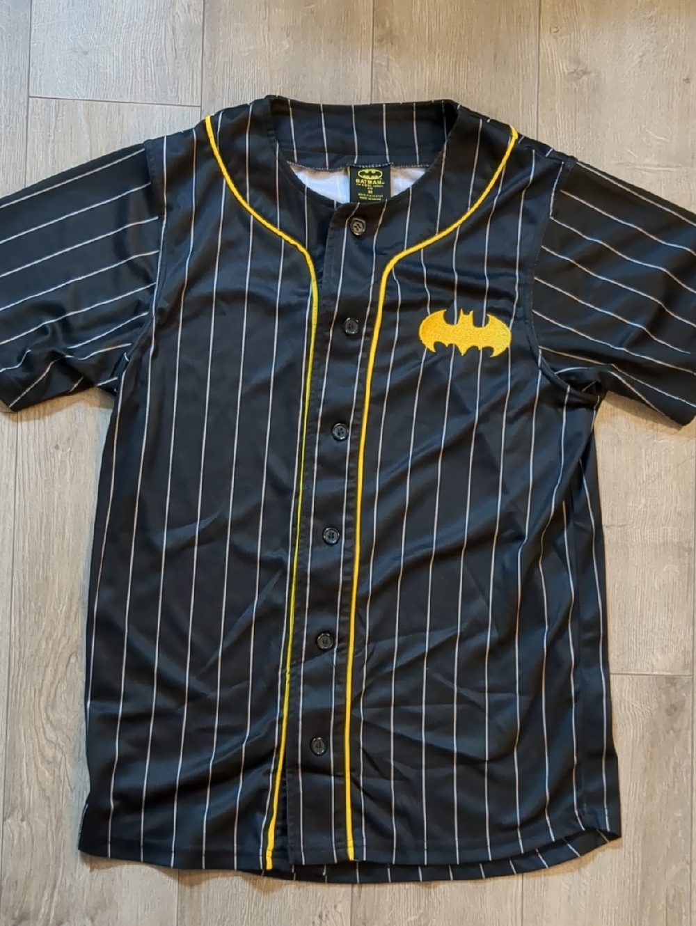 MENS BATMAN BASEBALL JERSEY - SIZE M